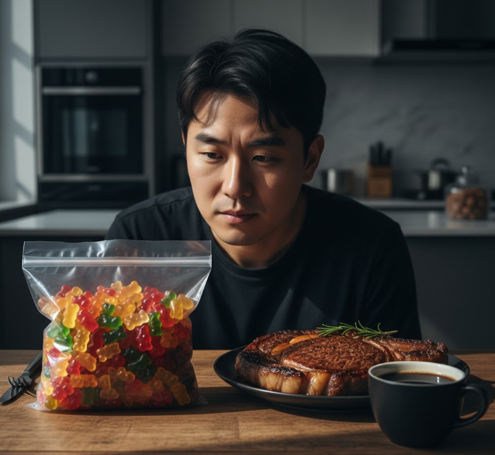 Don't trade your balanced diet for a handful of tempting candy fantasies.