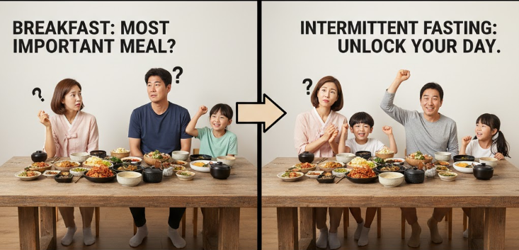 An American man contemplating intermittent fasting while holding a breakfast burrito.