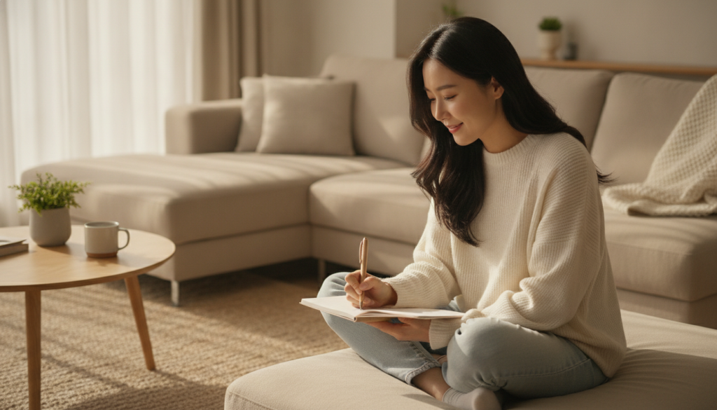기록 후 방치된 글감 메모가 마음의 빚이 되어 부담을 주는 상황