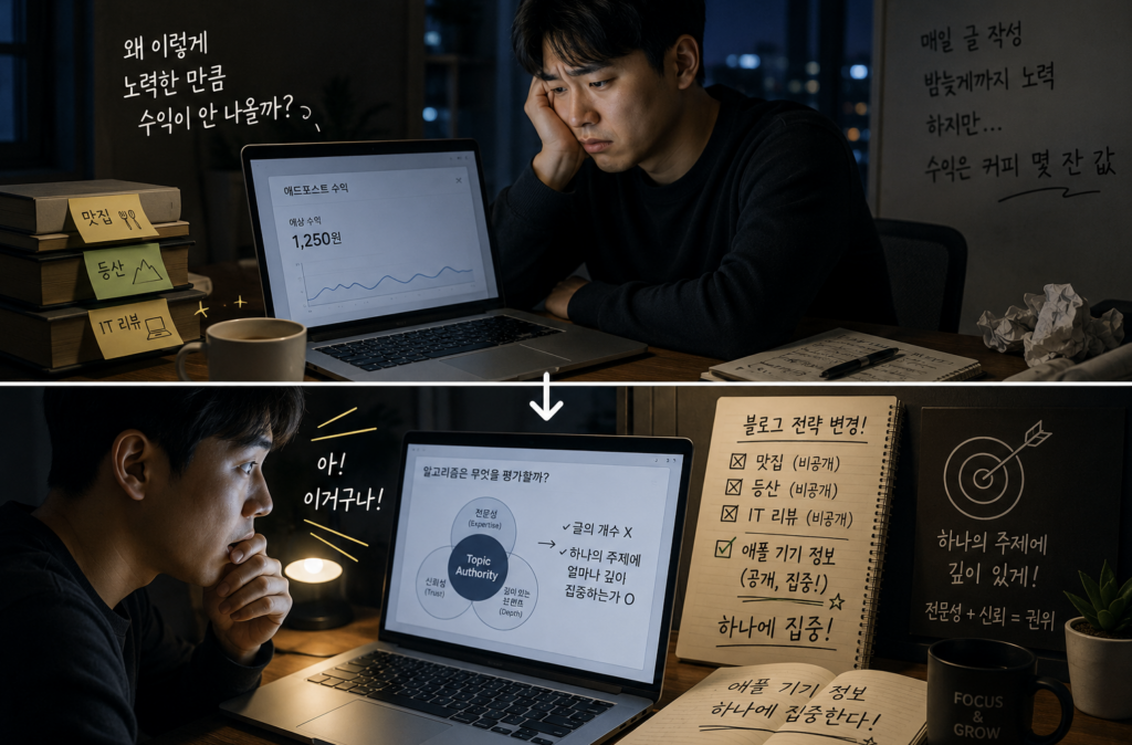 블로그 주제, 단 하나에 집중해야 수익이 나는 이유
