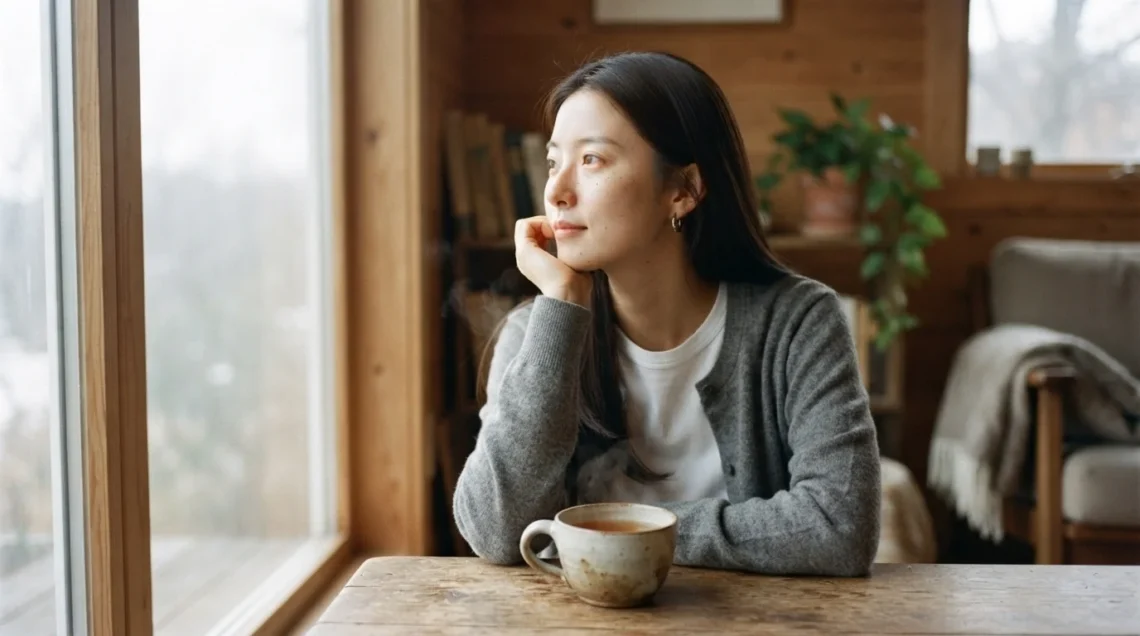 책상 앞 키보드 옆에서 양손으로 스마트폰을 쥐고 화면을 바라보는 모습