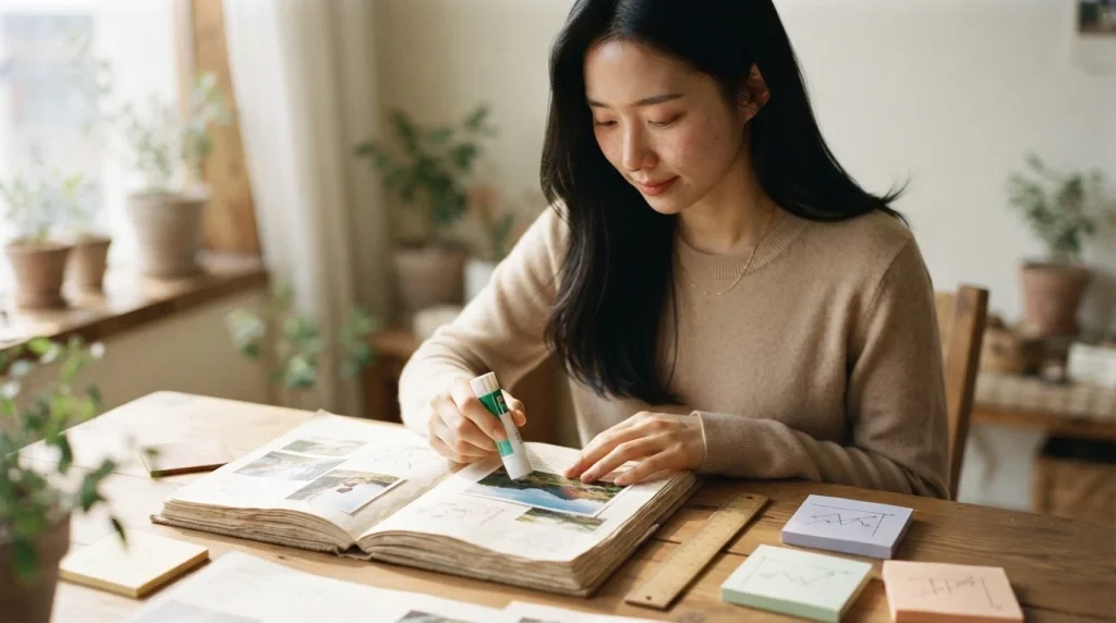 좋은 글만 쓰면 상위노출되는 줄 알았습니다. 블로그 운영을 위해 사진을 붙이는 여성
