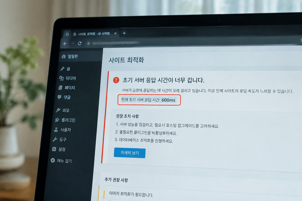600ms라는 숫자, 화면 어디서 보이나
